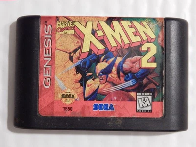 Sega Genesis 16-Bit Vintage Tested Video Game X-Men 2 Clone Wars Marvel - Image 1 of 2