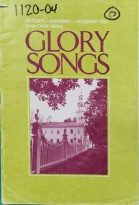 Glory Songs October November December 1984 Easy 6 Songs Song Book Sheet Music - Picture 1 of 4