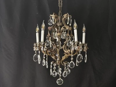  Chandelier Large Vintage Ceiling Light  Lamp Lighting Fixture 5 Lights - Image 1 of 4