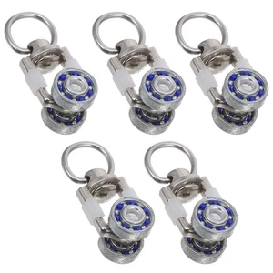 2 PCS Metal Bearing Roller Carrier for Drapery Curtain Rail Wheels - Picture 1 of 12