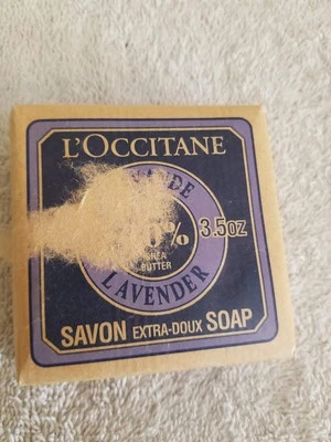 Jabón vegetal puro de lavanda L'Occitane rico en manteca de karité 100 g/3,5 oz. NUEVO Foto 1 de 3
