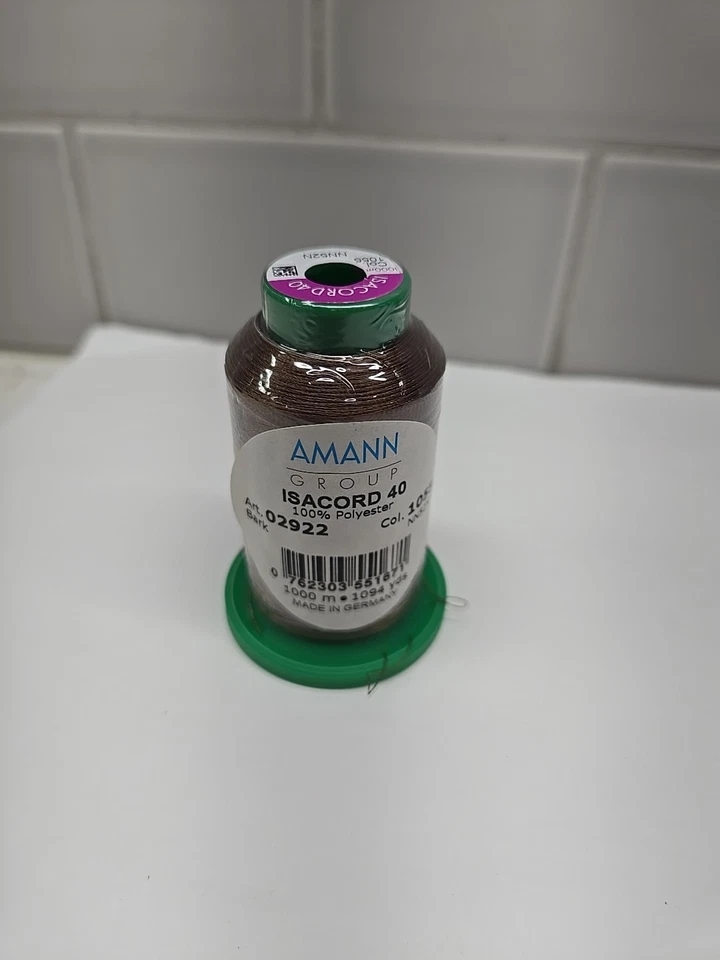 1000 m Isacord Embroidery Thread 40 color 1055 100% polyester New Art 02922 - Image 1 of 4