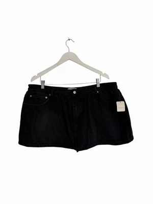 Free People Demi Skort Skirt Black Denim Size 32" 16 14 RRP £78 Shorts - Image 1 of 4