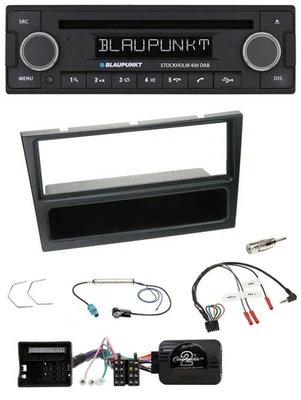 Blaupunkt Lenkrad Bluetooth DAB CD USB Autoradio für Opel Corsa C 2004-2006 schw - Bild 1 von 4