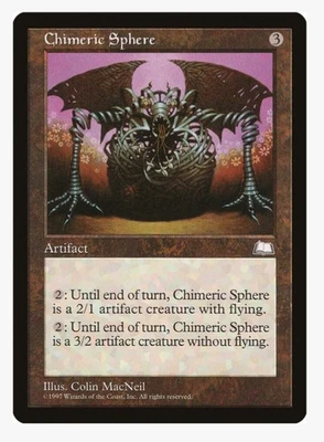 Chimeric Sphere | MTG WTH | EDH Commander Artifact Creature Mana Sink Flyer | MP - Image 1 of 3