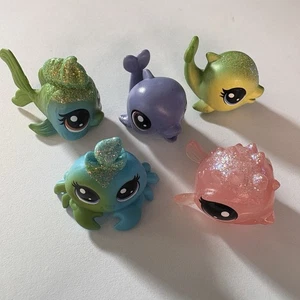Littlest Pet Shop 5 Mini Mascotas Espuma de Mar Deslumbrante Brillia Beryl Splashina Pez - Imagen 1 de 18