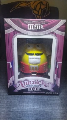 M &M Yellow Nutcracker Sweet Candy Dispenser New in The Box - Image 1 of 3