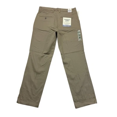 Dockers Pants Mens 32 X 30 Brown Signature Khaki Straight Fit Stretch - Image 1 of 4