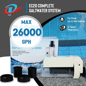 Interruttore di flusso completo generatore cloro sale acqua piscina a 10/16/21/26K galloni - Foto 1 di 16