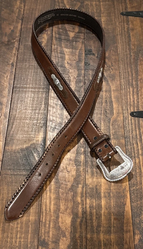Cinturón marrón occidental Nocona Belt Co para hombre N2475802 talla 42 Foto 1 de 4