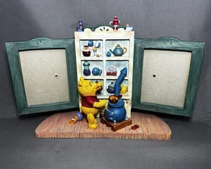 Marco de fotos doble vintage de Disney Winnie The Pooh casa de campo decoración de guardería - Imagen 1 de 9