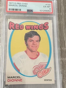 1971 OPC # 133 Marcel Dionne PSA 6 EX/MT - Bild 1 von 2