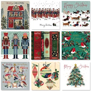 Contemporary Modern Art Pack of 6 Charity Christmas Cards -Select from 9 Designs - Picture 1 of 10