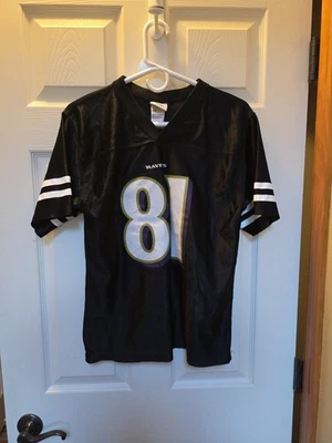 Camiseta deportiva Reebok Baltimore Ravens Anquan Boldin #81 negra NFL jóvenes niños talla XL Foto 1 de 4