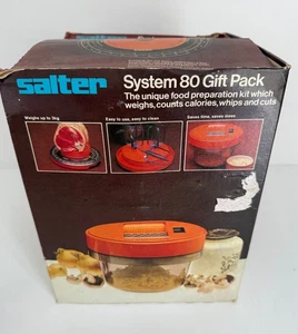 COMPLETE Salter System 80 Scales Multi System Orange 1970's Made in Britain - Picture 1 of 23