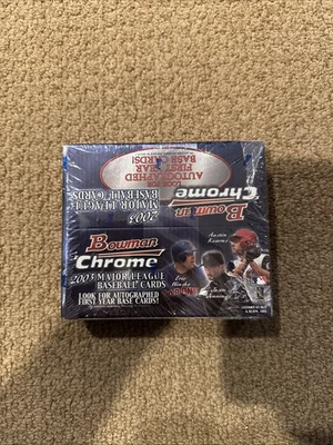 2003 年 Bowman Chrome 美国职棒大联盟棒球工厂密封零售盒 24 包反光 🔥 — 第 1/3 张图片