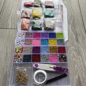 Large Job Lot Seed Beads Jewellery Making /craft ,Beads , Job Lot Beads - Picture 1 of 3