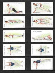 Wills 1914 CULTURA FÍSICA Set Tarjetas Cigarrillo - Imagen 1 de 5