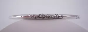 Melinda Maria Melted Galaxy Bangle Plat/White - Picture 1 of 1