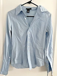 Chemisier col boutonné bleu clair acier Arden B taille L S - Photo 1/5