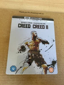 Creed & Creed II 2 Movie Collection 4K UHD Blu Ray Steelbook NEW & SEALED Rocky - Picture 1 of 4