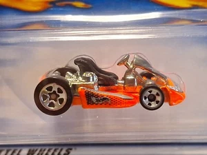 2001 Hot Wheels Go Cart Orange #141 - Picture 1 of 2