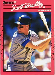 1990 - Donruss --- SCOTT BRADLEY --- Card # 581 --- Seattle Mariners - Picture 1 of 2