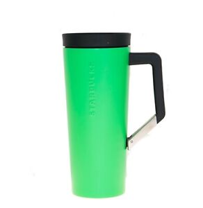 Starbucks Kelly Green Vacuum Stainless Steel Tumbler Clip Handle 16 OZ Thermos