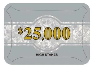 High Stakes $25.000 Poker Plakette Premium Qualität NEU James Bond Casino Royale  - Bild 1 von 2