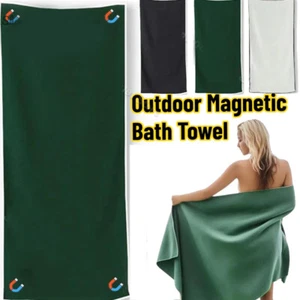 Multifunctional Outdoor Magnetic Bath Towel Portable Magnet Towels Quick-drying - Picture 1 of 20