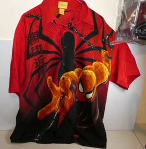DE COLECCIÓN Marvel CHANGES Spider-Man Camisa Japonesa con Botones Para Hombre DOP 2001 TALLA L - Imagen 1 de 4