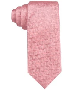 $124 Countess Mara Men Pink Silk Dress Classic Neck Tie Skinny Necktie 58x3.25 - Picture 1 of 1