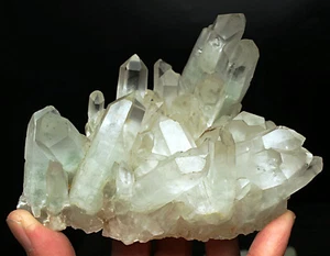 520g Top Raro Hermoso Fantasma Verde “Pirámide” Cuarzo Cristal Racimo Espécimen - Imagen 1 de 10