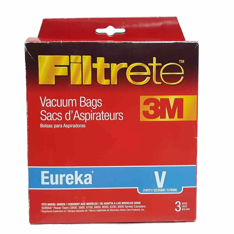 Eureka Filtrete 3M Vacuum Bags V 67716 Eureka Power Team 14171/52358B/57698 - Image 1 of 4