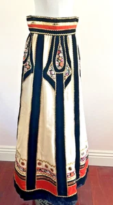 FABULOUS Vtg Designer Skirt- Rizkallah Malcolm Starr Caspian Sea 1971 Collection - Picture 1 of 14