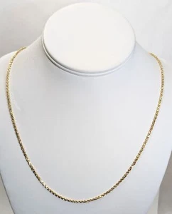 Catena in corda oro 14 kt lunga 30" - Foto 1 di 3