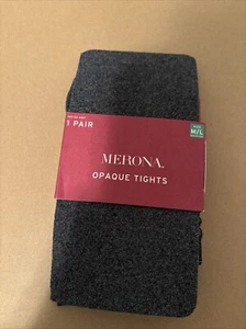 Merona® Opaque Tights, Heather Grey 318437 M/L - Picture 1 of 3