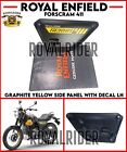Royal Enfield "Graphite Yellow Side Panel With Decal, Lh For Scram 411