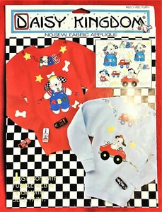 ABC Puppy No-Sew Iron-On Fabric Applique Transfers Daisy Kingdom #6217 New - Picture 1 of 2