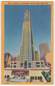 1950’s RCA Building Rockefeller Center New York City NY Vintage Postcard - Bild 1 von 2