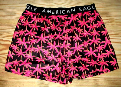 PARA HOMBRES AMERICAN EAGLE PALMS NEGRO ULTRA SUAVE BOLSILLO BOXER S (29/31) Foto 1 de 2