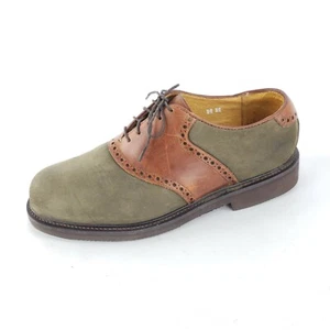 Florsheim LEFT ONLY Green Suede Brown Leather Saddle Oxford AMPUTEE Single Shoe - Picture 1 of 9