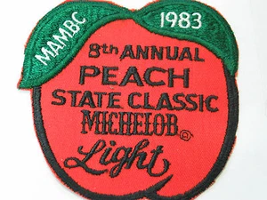 Michelob Light Beer MAMBC Peach Classic Patch , Vintage 1983 Patch - Picture 1 of 3