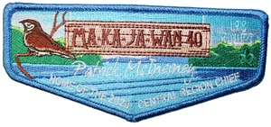 Boy Scout OA 40 Ma-Ka-Ja-Wan Lodge 2020 Central Region Chief Flap - Picture 1 of 1