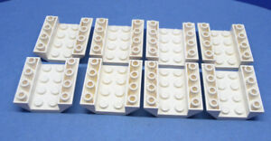 LEGO 8 x Schrägstein negativ 45° 4x4 weiß white roof tile 4x4/45° invers 4854