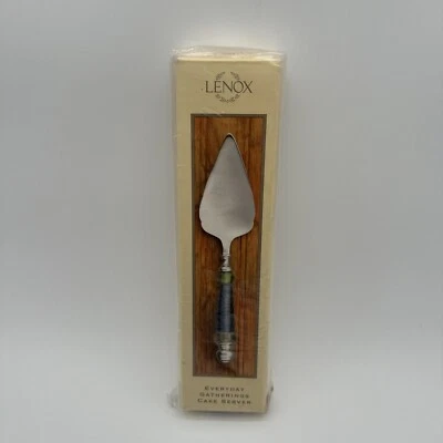 Lenox Everyday Gatherings Stainless Steel and Glass Handle Cake Server-NIB - Image 1 of 4
