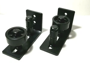 Kit de hardware de montaje en pared ajustable guías de puerta de granero/rodillos para estancias guías de puerta de granero (2 - Imagen 1 de 4