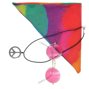 3 Pcs Peace Necklace Glasses Set Miss Colorful Eyeglass Sign Pendant - Picture 1 of 11