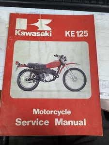 Kawasaki Factory Service Manual 1978-1981 KE125 99924-1010-03 - Picture 1 of 3