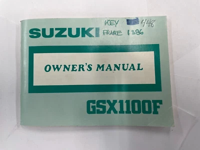 原始设备制造商铃木车主/一般维护手册 1989 GSX 1100F Katana — 第 1/4 张图片